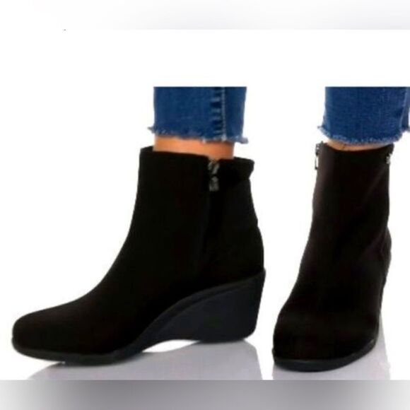 Anne Klein MONTAGUE Wedge Ankle Bootie Size 9 BIN 15 - Picture 1 of 10